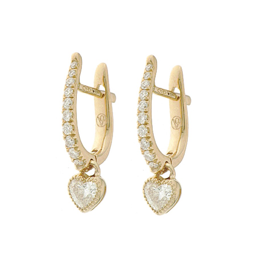 Casadei Gioielli Valentina Callegher Little Heart Diamond Earrings 10559Dor Online