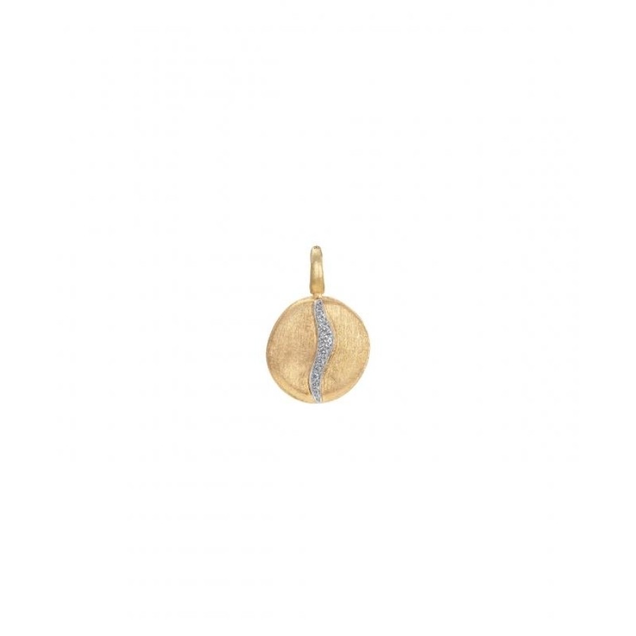 Casadei Gioielli Small Marco Bicego Jaipur Pendant In Yellow Gold With Diamonds Pb2-B2 Yw Q6 Clearance