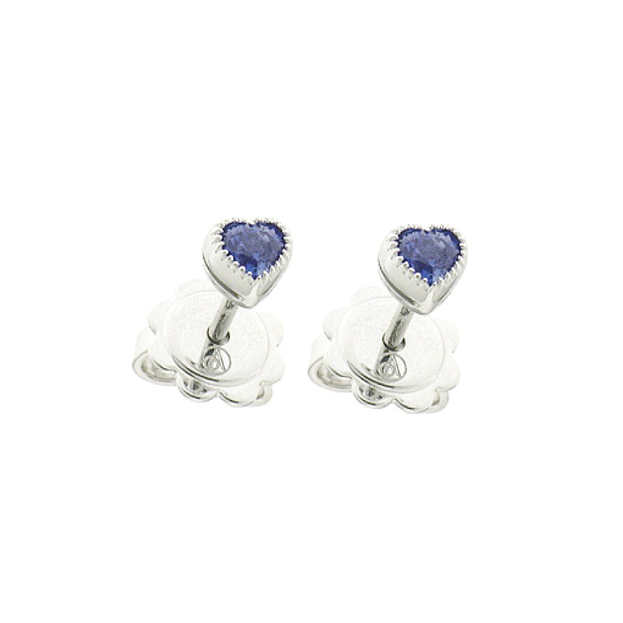 Casadei Gioielli Valentina Callegher Little Heart Sapphire Earrings 10846Zf Online