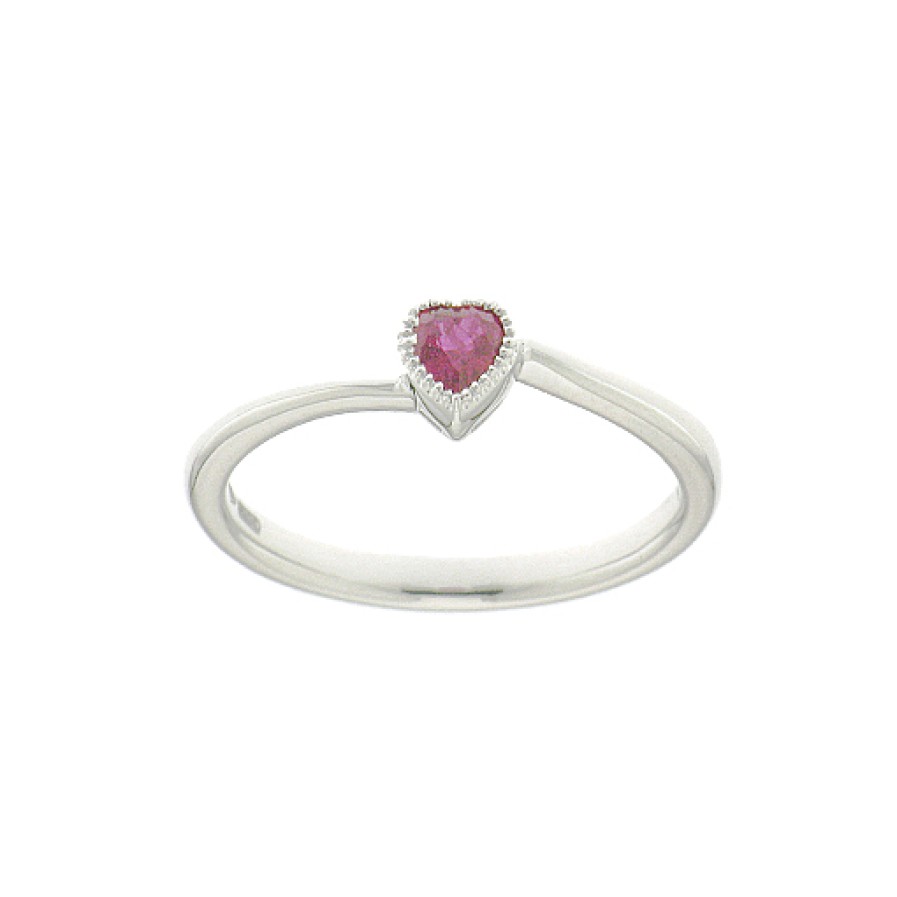 Casadei Gioielli Valentina Callegher Little Heart Ruby Ring 10847Rb Wholesale